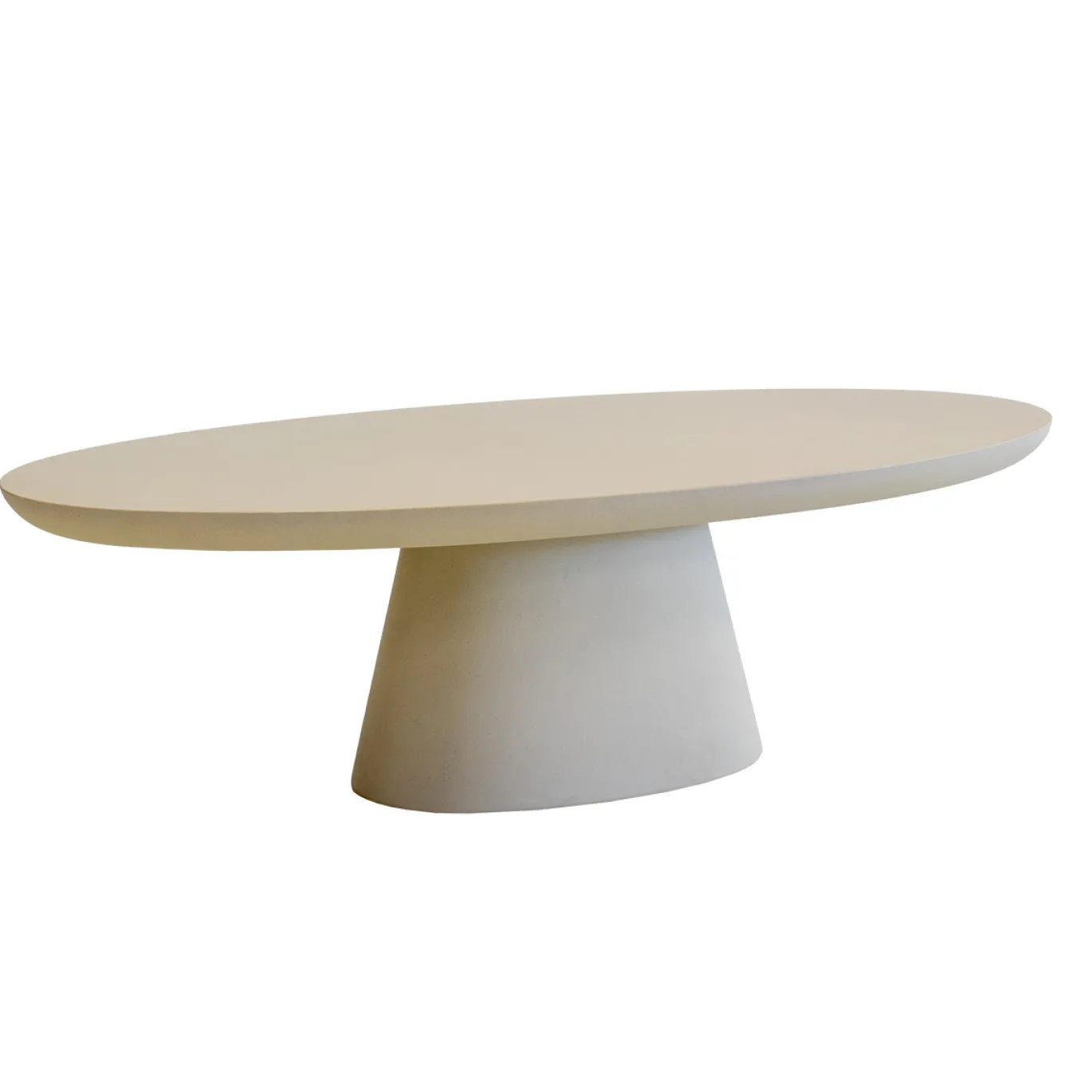 Salontafel Cleo Ovaal Beige 130cm - Giga Meubel