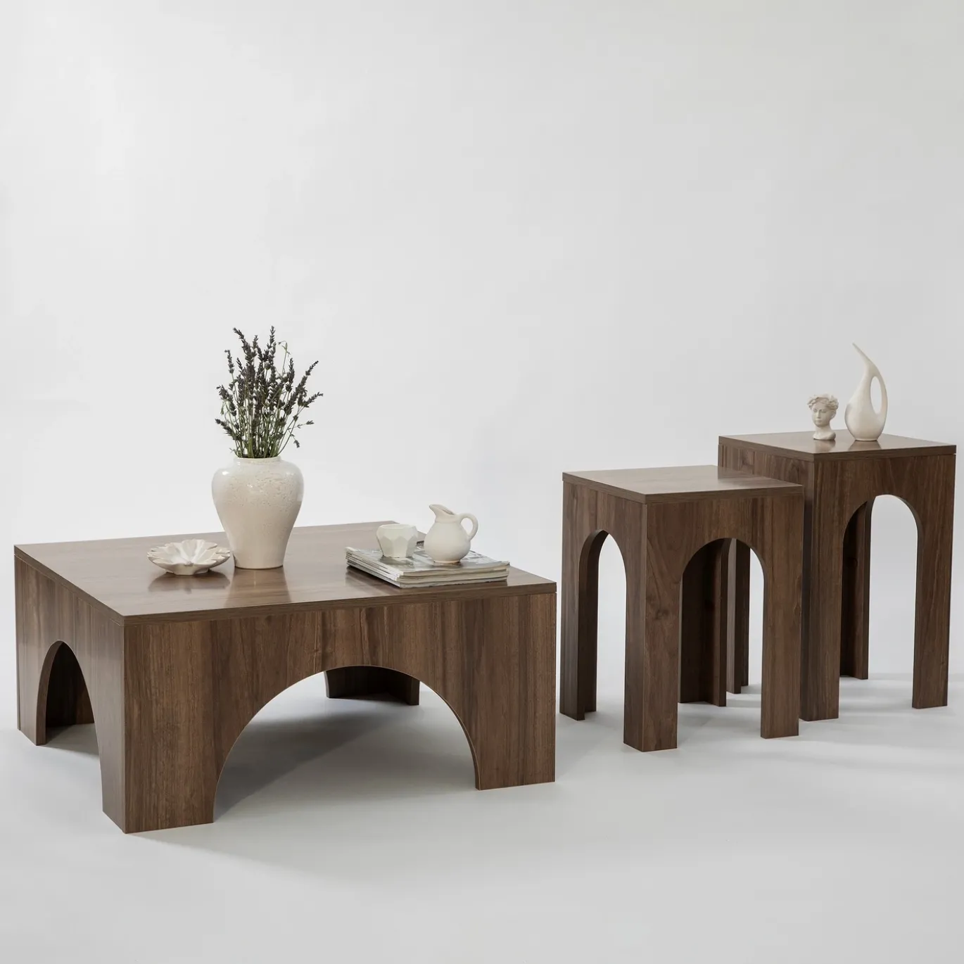 Salontafel Collesium Walnoot 80cm