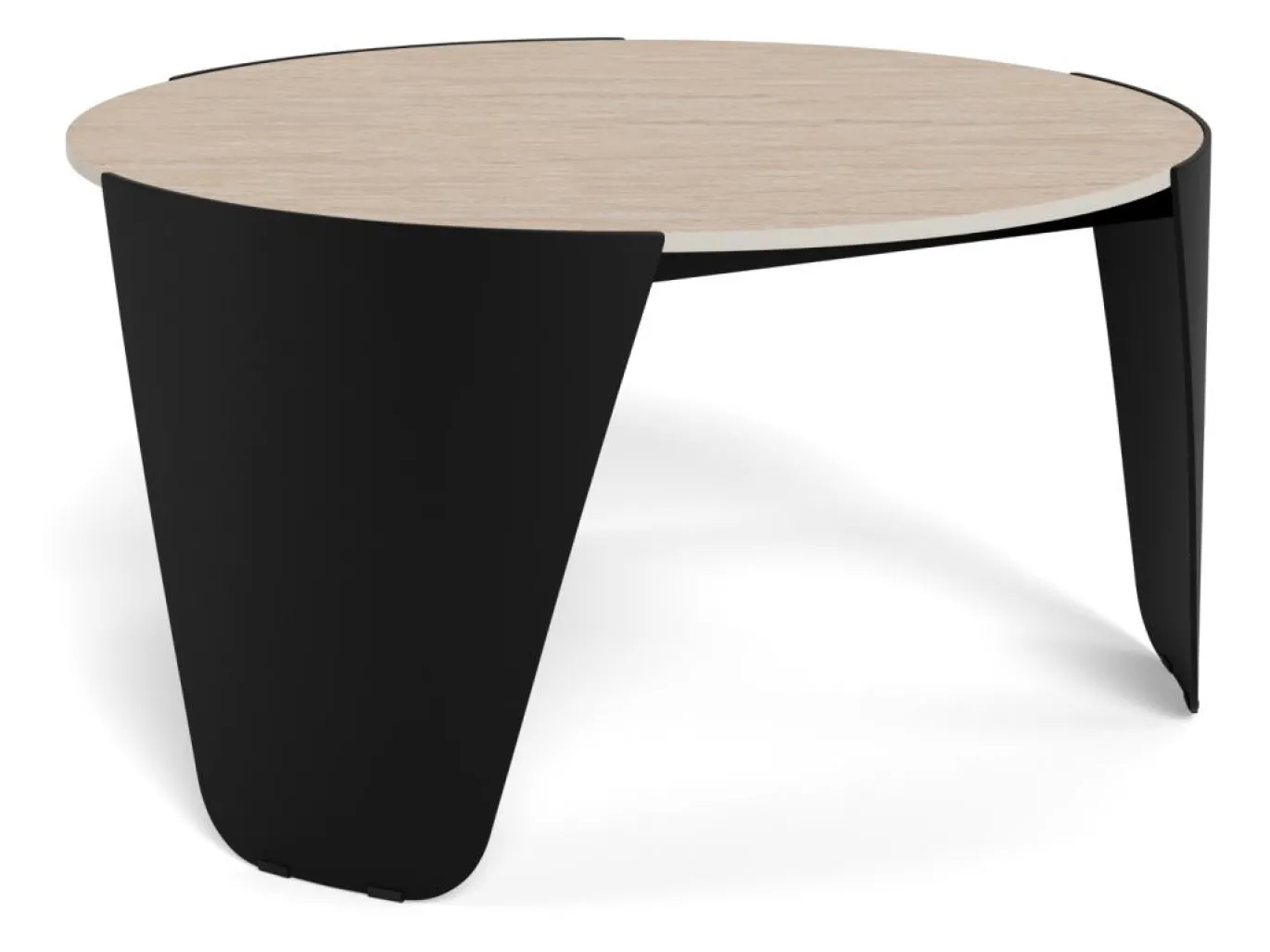 Salontafel Cora Keramiek Beige Ø80cm - Giga Living