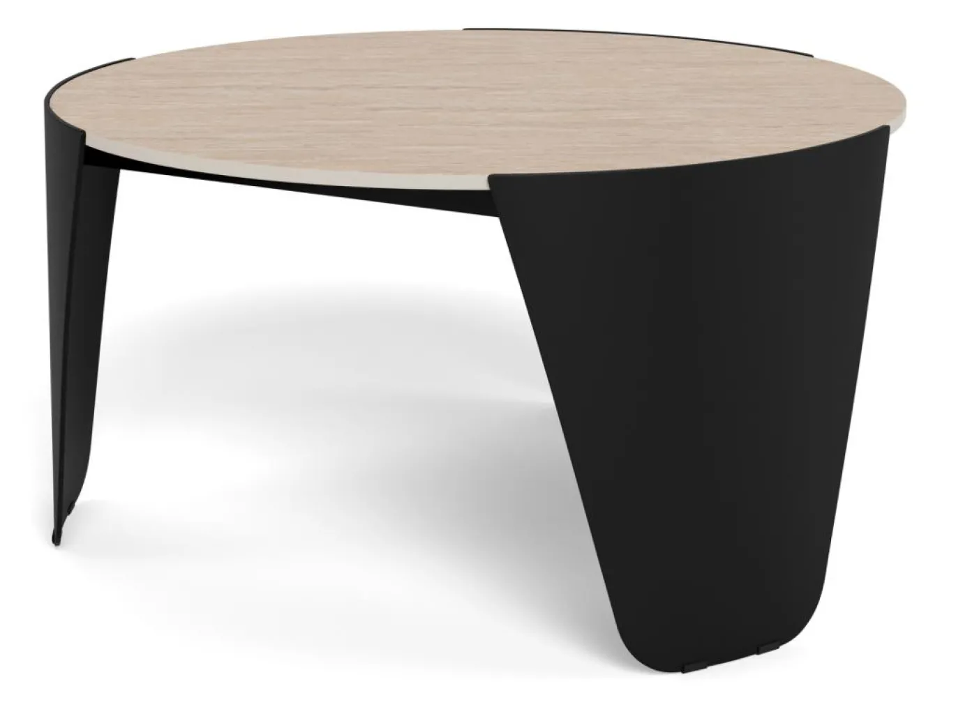Salontafel Cora Keramiek Beige Ø80cm - Giga Living