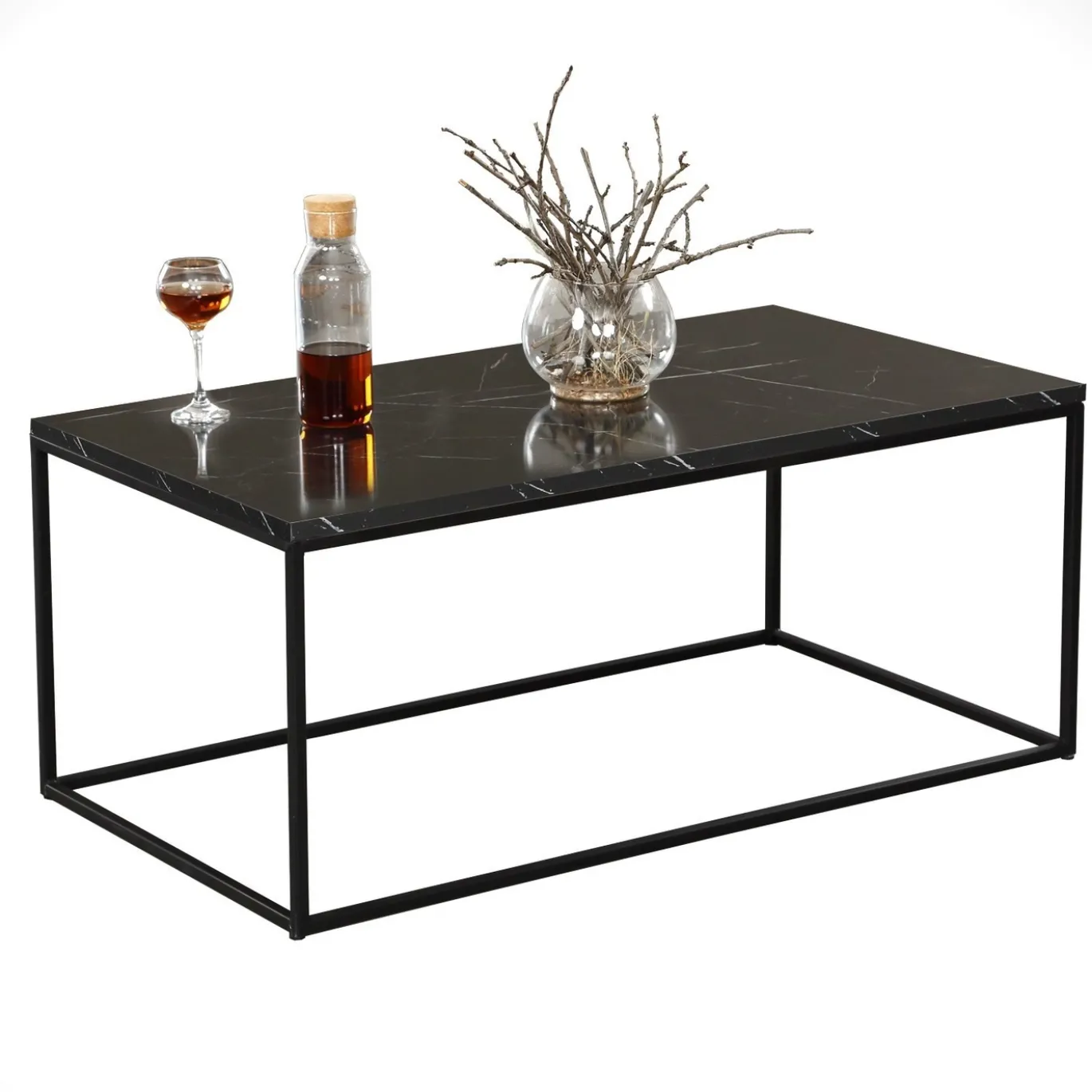 Salontafel Cosco Royal Marmerlook Zwart