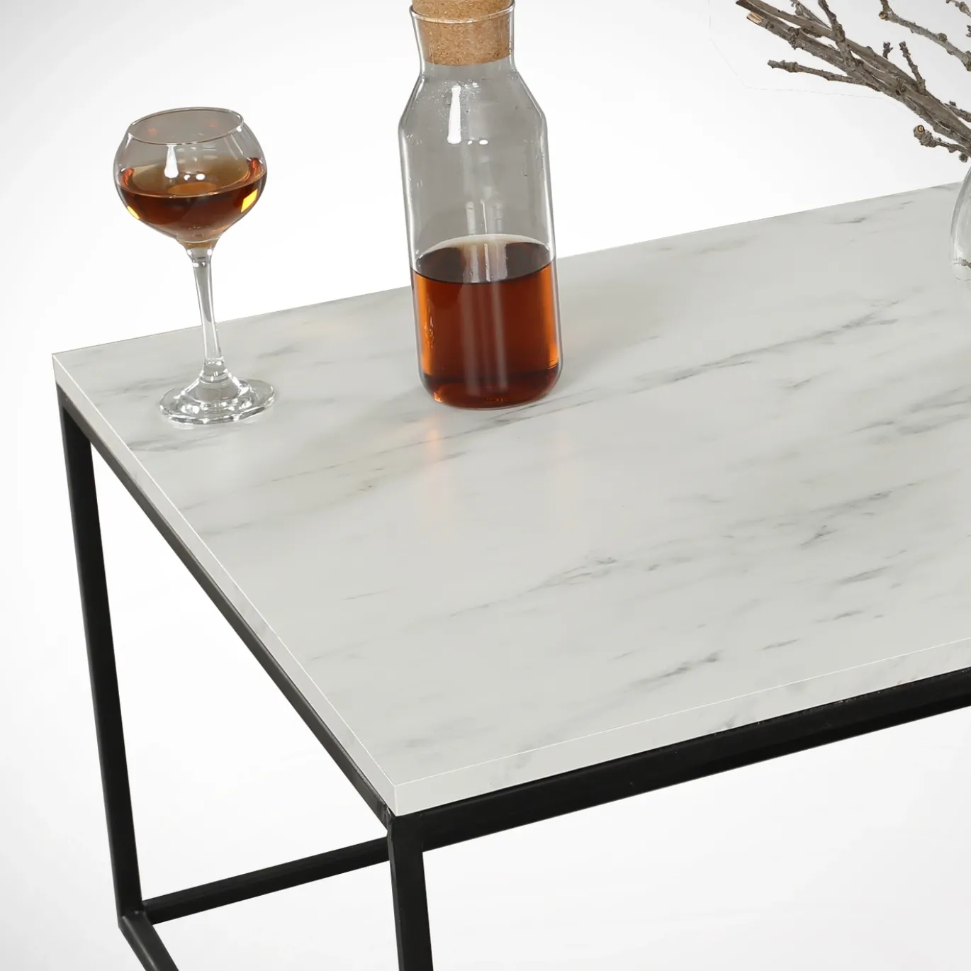 Salontafel Cosco Wit Marmerlook 95cm