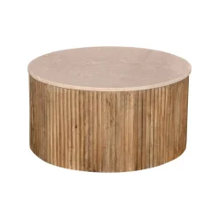 Salontafel Davi Marmer Naturel Rond 70cm - Giga Meubel