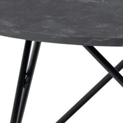 Salontafel Denham Zwart Ø80cm - Giga Living