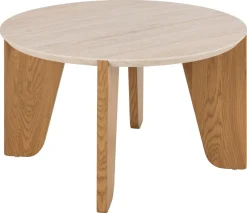 Salontafel Derk Beige Ø80x45cm MDF - Giga Living