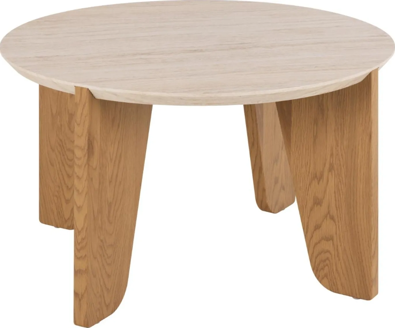 Salontafel Derk Beige Ø80x45cm MDF - Giga Living