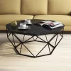 Salontafel Diamond Melamine Zwart Marmer