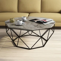 Salontafel Diamond Wit Marmerlook