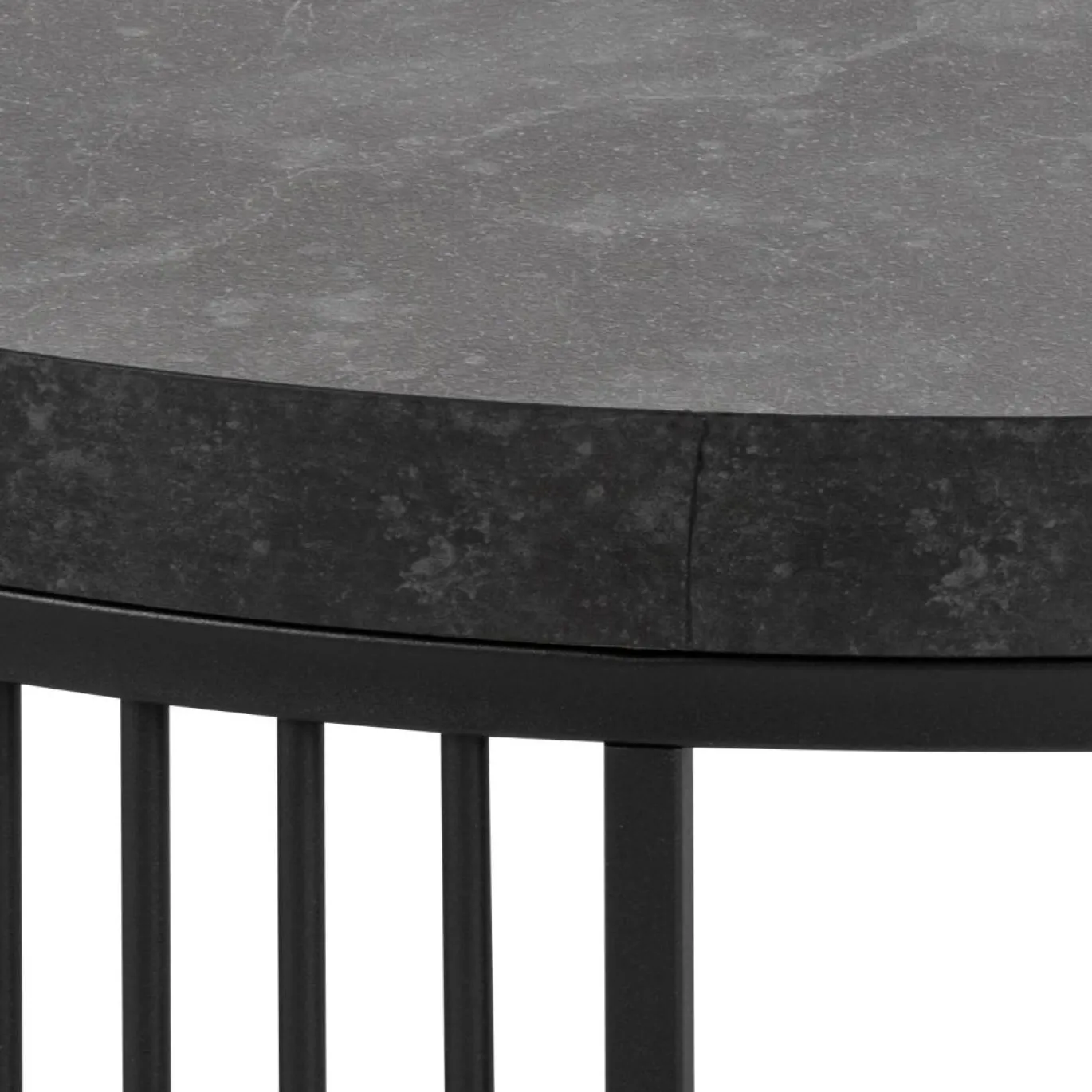 Salontafel Diego Zwart Ø65x35cm MDF - Giga Living