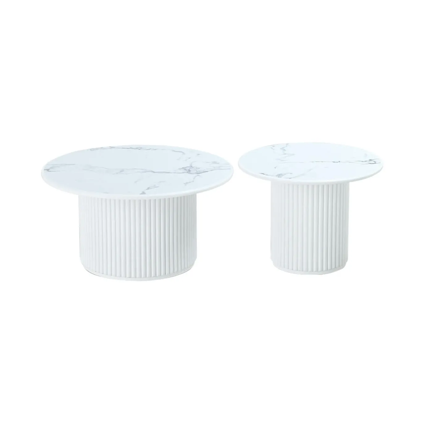 Salontafel Easy Wit Ø60cm - Giga Meubel