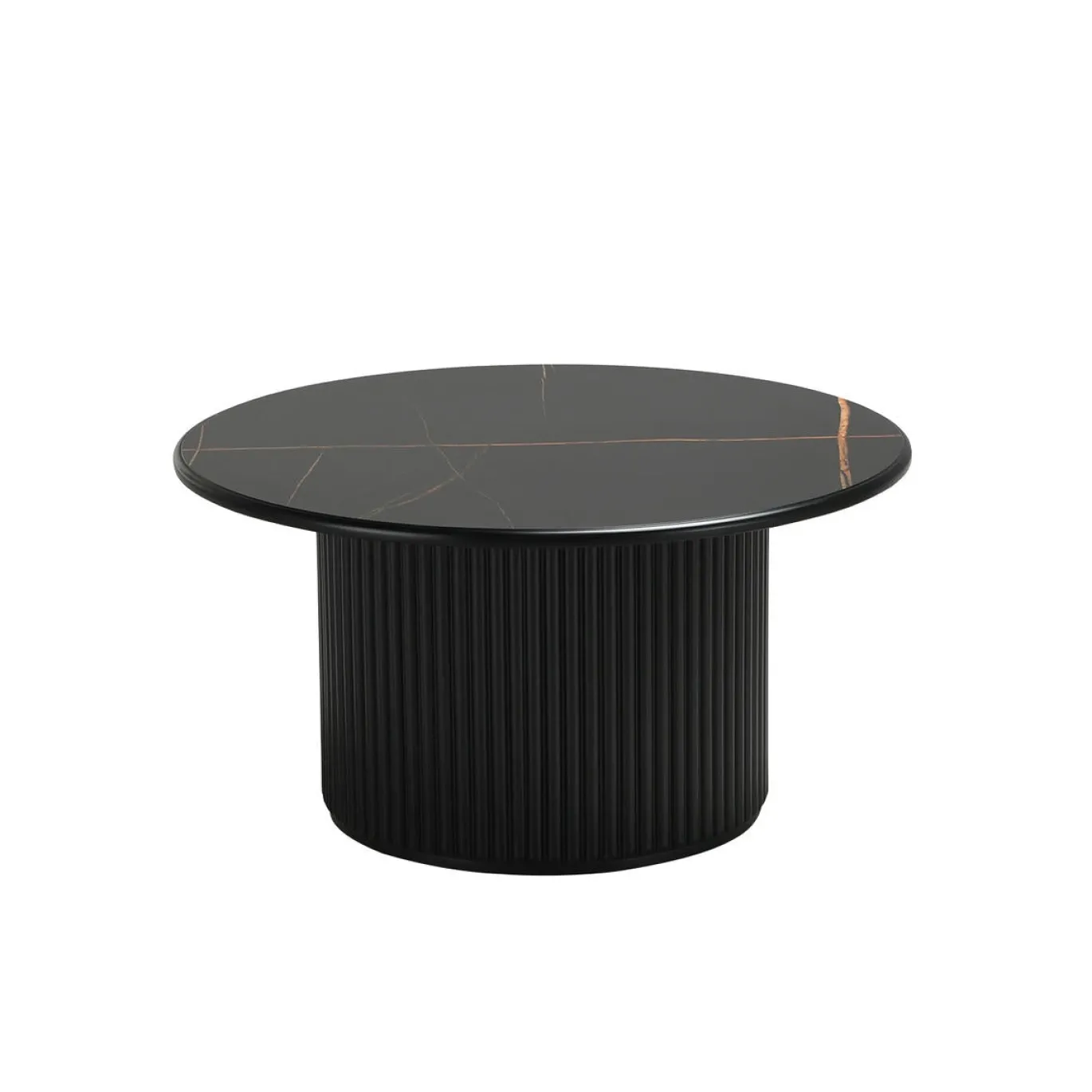 Salontafel Easy Zwart Ø80cm - Giga Meubel