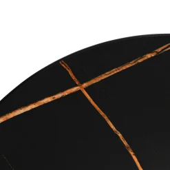 Salontafel Easy Zwart Ø80cm - Giga Meubel