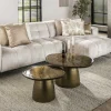 Salontafel Eclipse Goud Set van 2 - Giga Meubel
