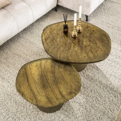 Salontafel Eclipse Goud Set van 2 - Giga Meubel