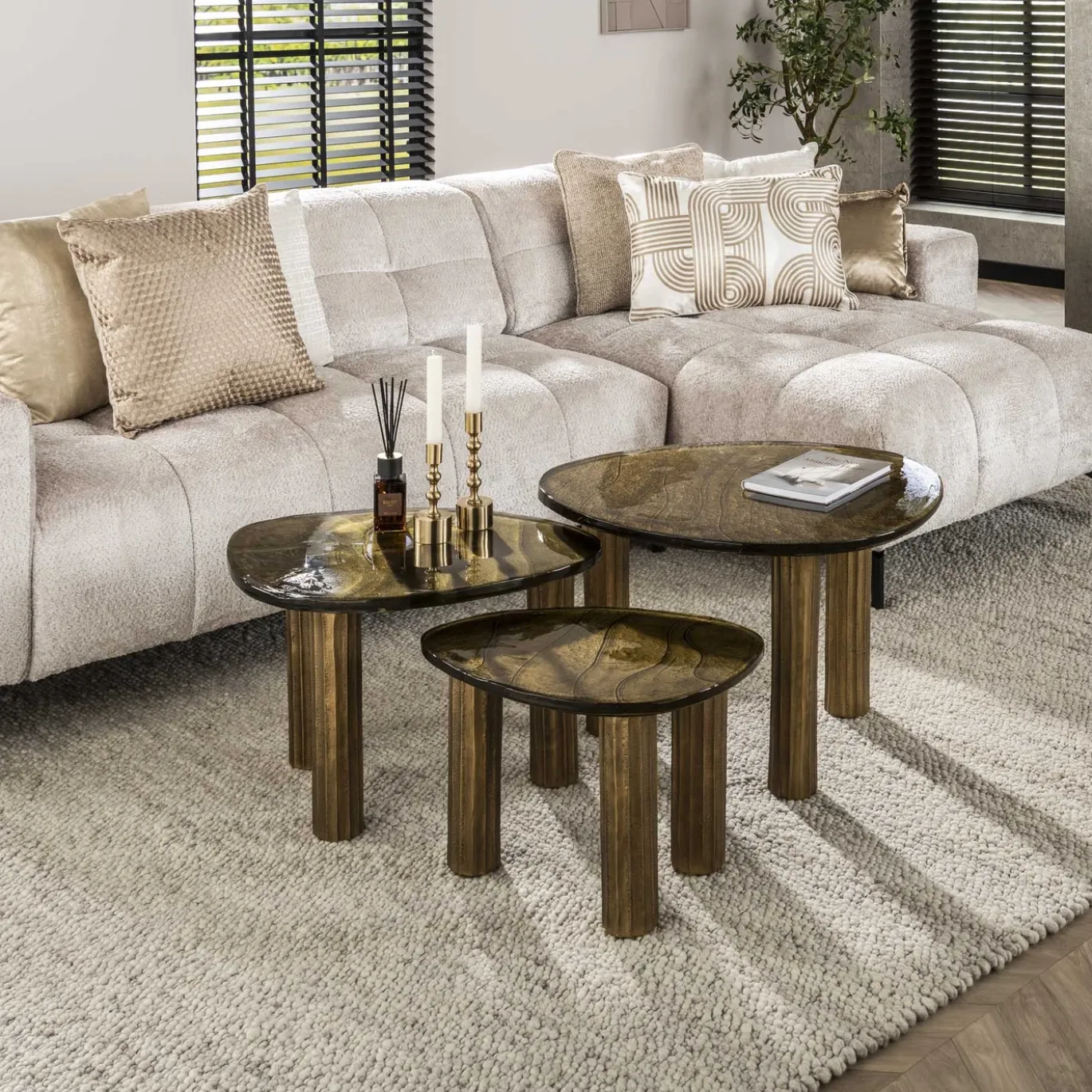 Salontafel Eclipse Goud S - Giga Meubel