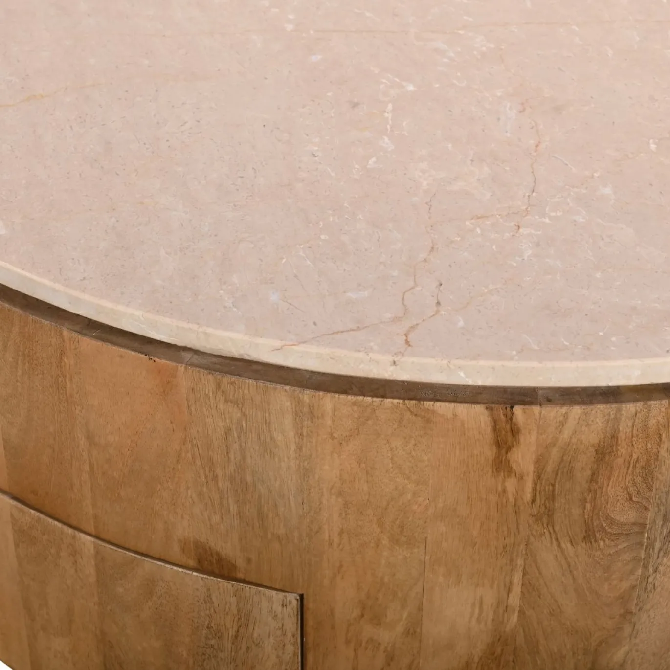 Salontafel Elan met Lades Marmer Naturel - Giga Meubel