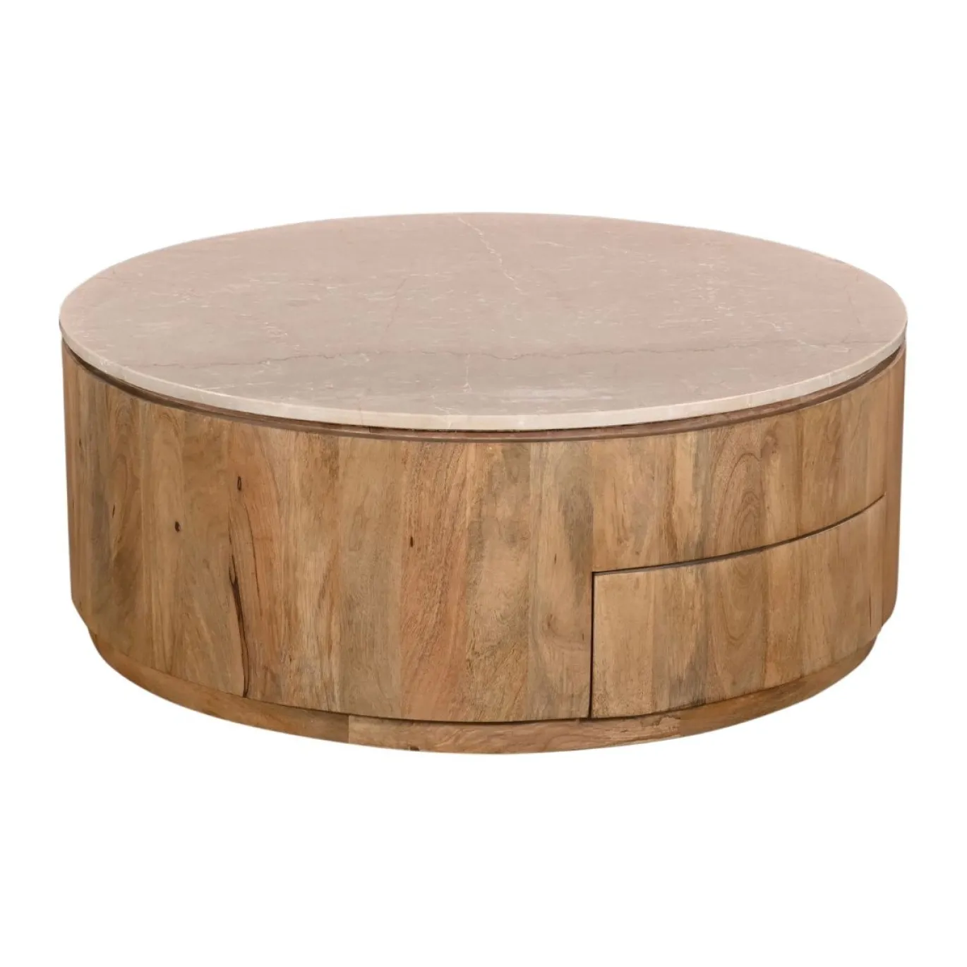 Salontafel Elan met Lades Marmer Naturel - Giga Meubel