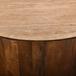 Salontafel Elan Travertin Walnoot - Giga Meubel