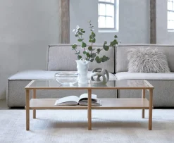 Salontafel Elba Salontafel Naturel Eiken 60x120cm - Giga Living