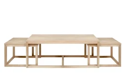 Salontafel Elvik Eikenfineer Wit 120cm - Giga Living
