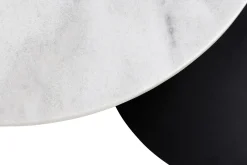 Salontafel Estelle Rond Marmer Wit Ø60cm - Giga Living
