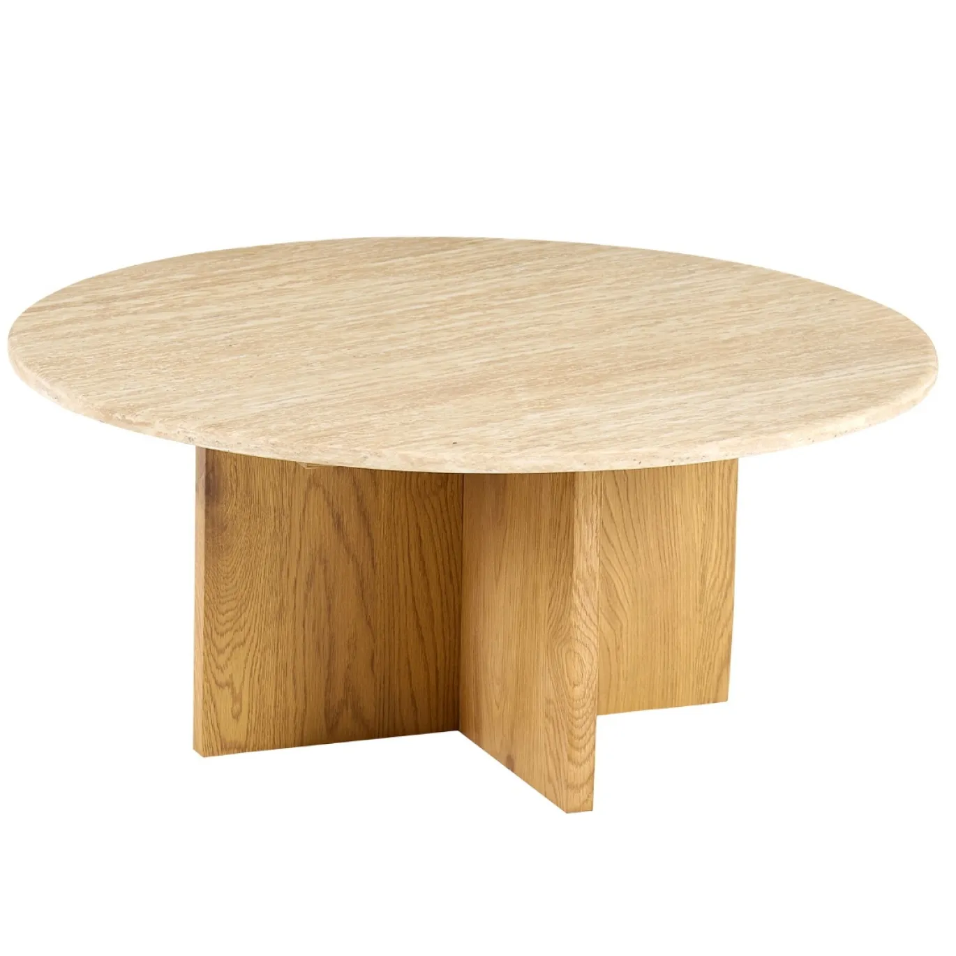 Salontafel Faria Marmer Rond 80cm - Giga Meubel