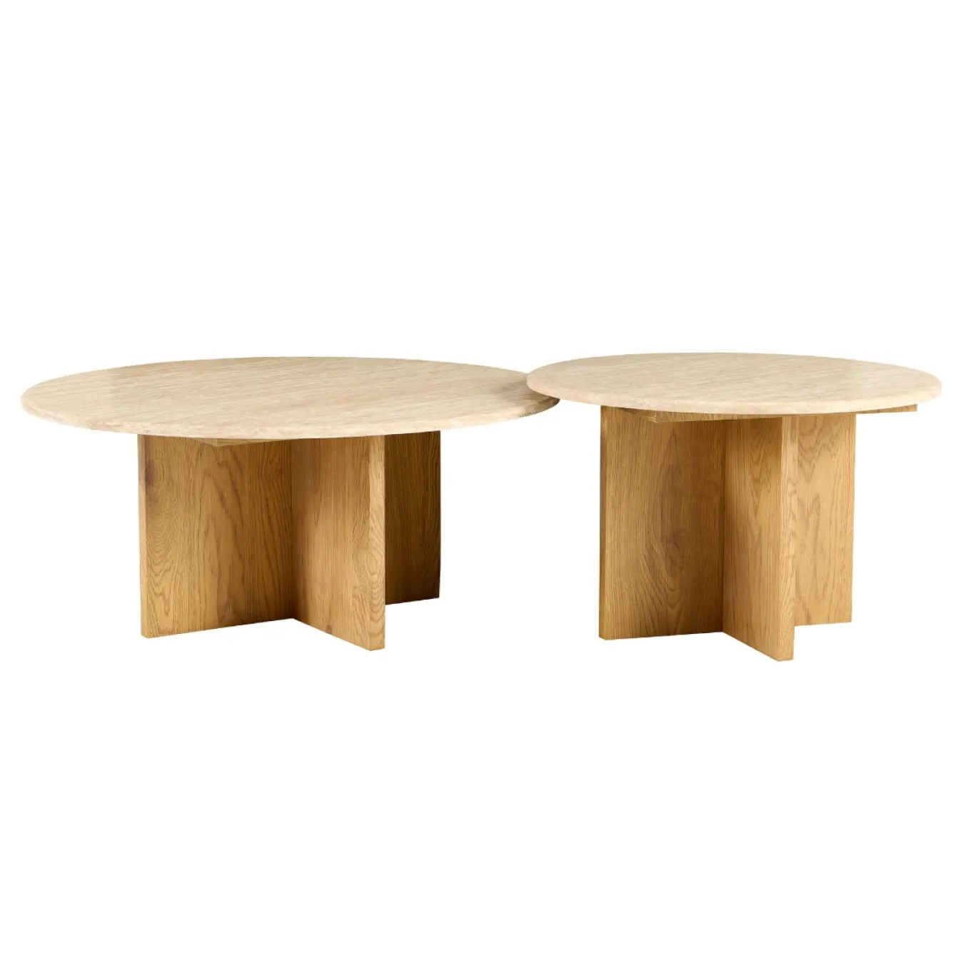 Salontafel Faria Marmer Rond 80cm - Giga Meubel