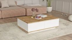 Salontafel Fethiye Naturel/Wit