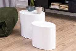 Salontafel Finn MDF Wit Set van 2 - Giga Living