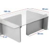 Salontafel Flavio Glas/Antraciet 105