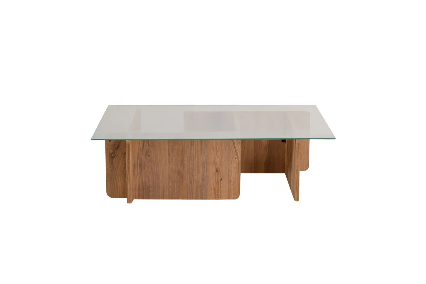 Salontafel Flavio Glas/Bruin 105cm