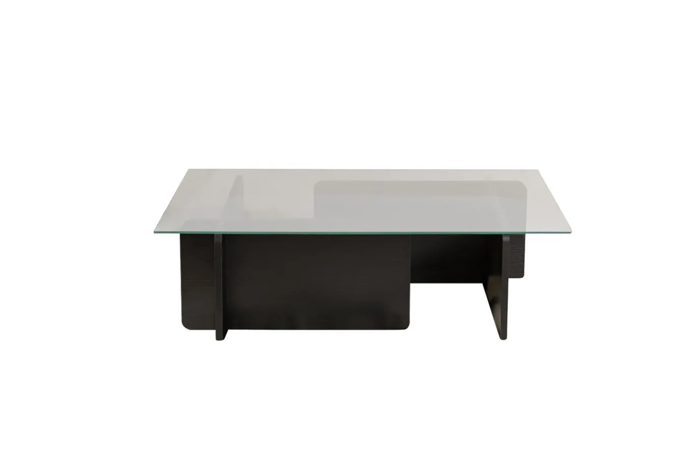 Salontafel Flavio Glas/Zwart 105cm