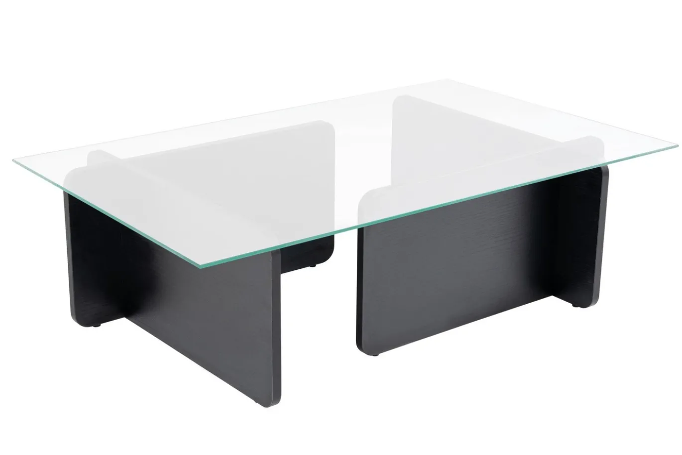 Salontafel Flavio Glas/Zwart 105cm