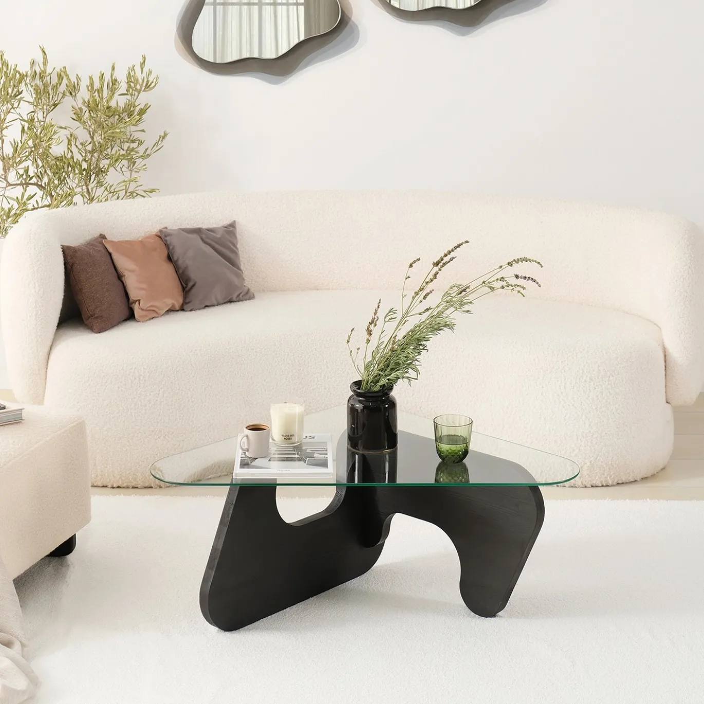 Salontafel Freya Glas/Antraciet