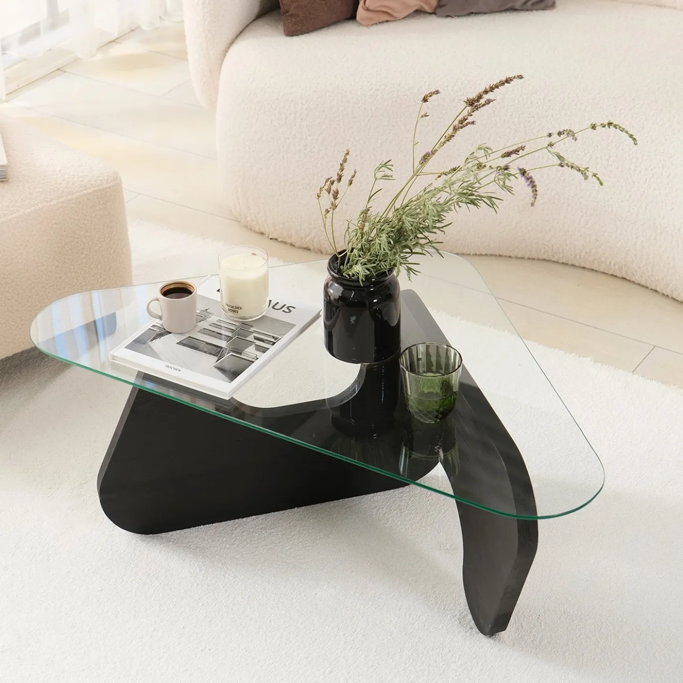Salontafel Freya Glas/Antraciet