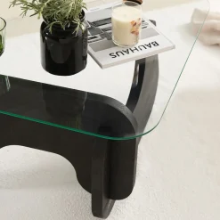Salontafel Freya Glas/Antraciet
