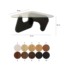 Salontafel Freya Glas/Antraciet