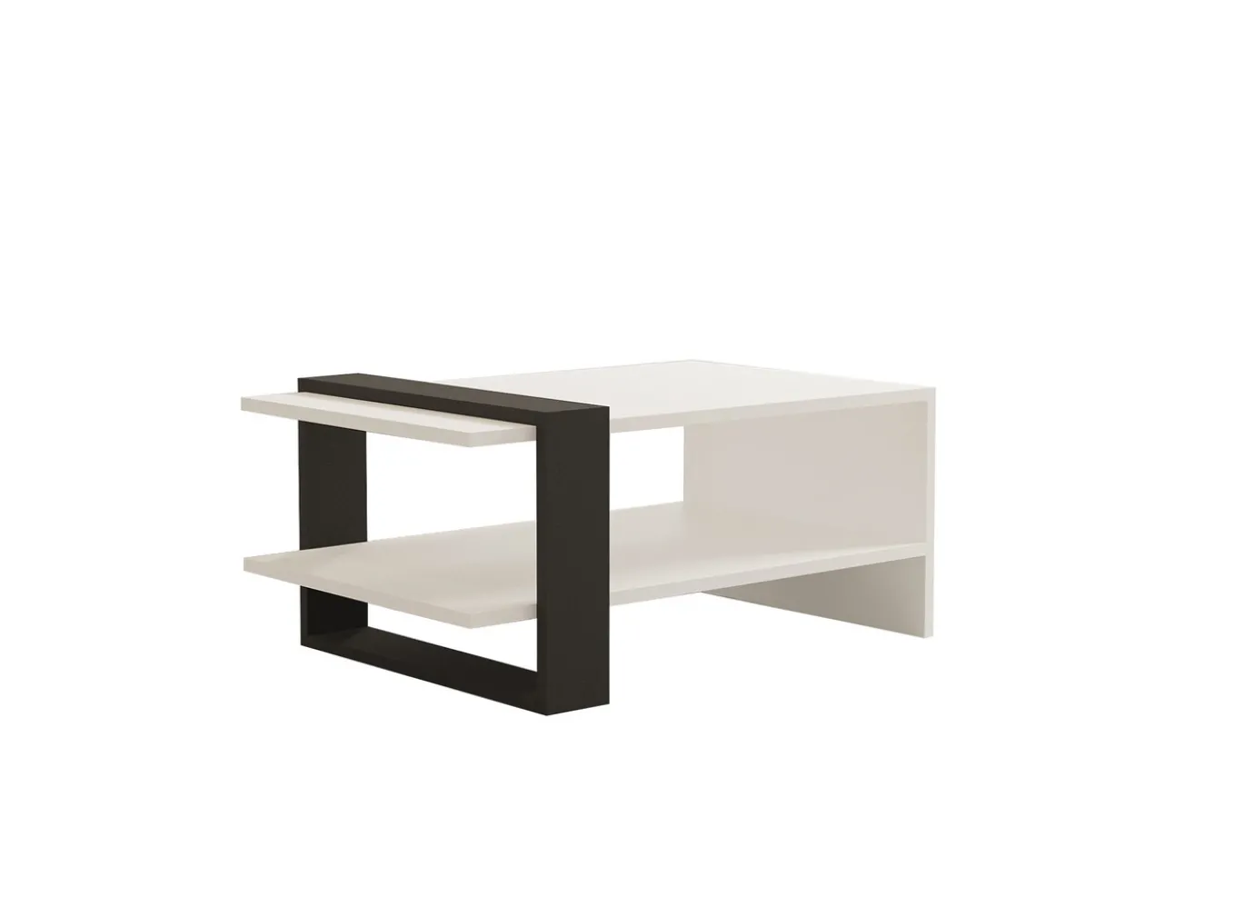 Salontafel Funda Wit/Antraciet 80cm