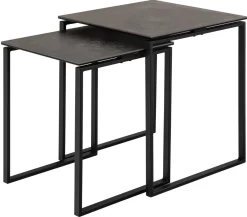 Salontafel Glentruan Zwart 50cm Keramisch - Giga Living