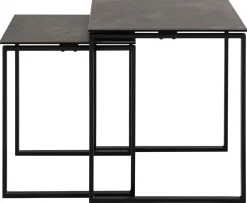 Salontafel Glentruan Zwart 50cm Keramisch - Giga Living