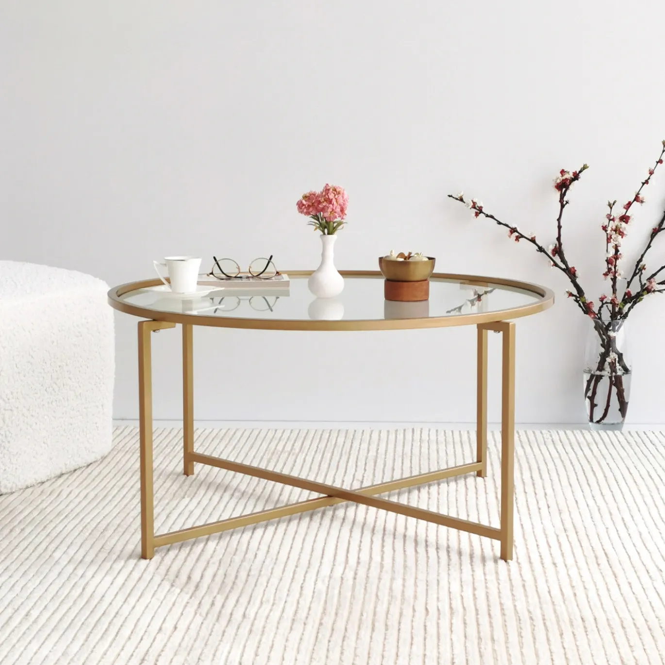 Salontafel Gold Sun Rond