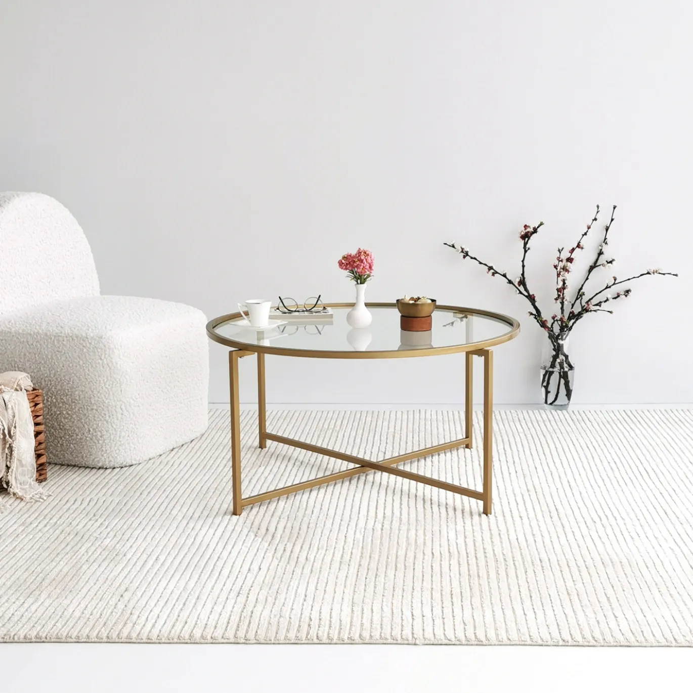 Salontafel Gold Sun Rond