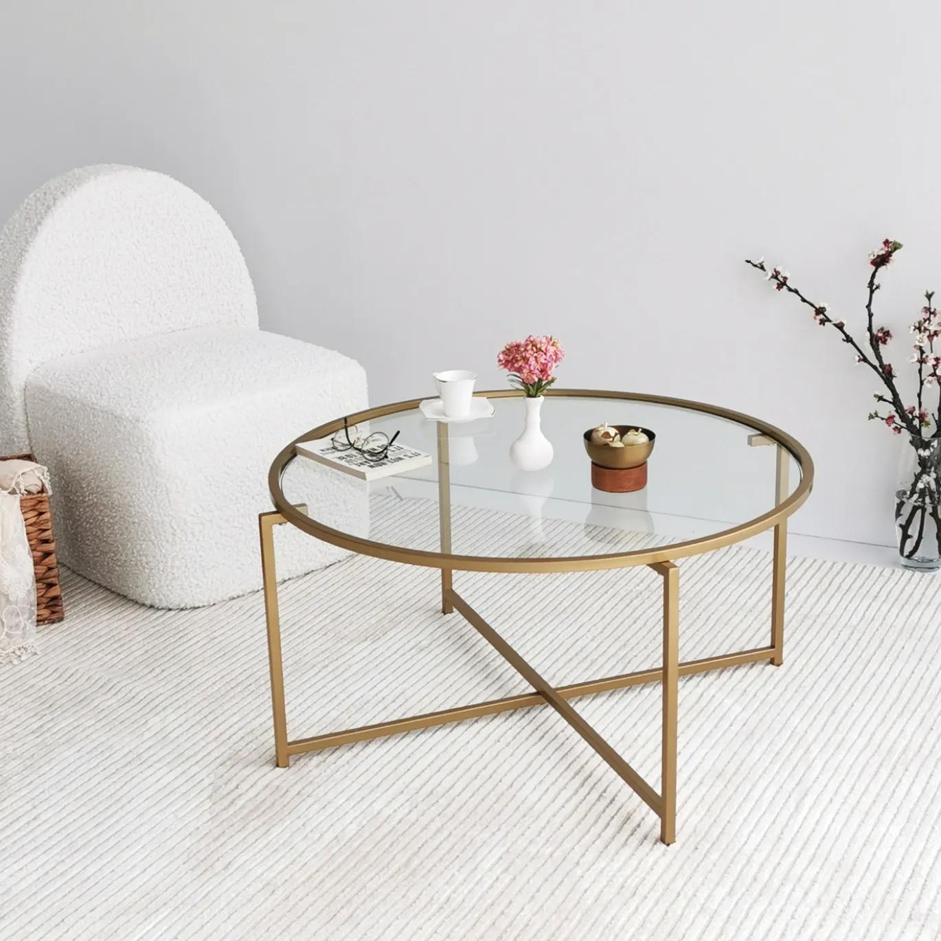 Salontafel Gold Sun Rond