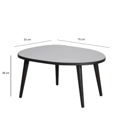 Salontafel Gusto Smoke 75cm
