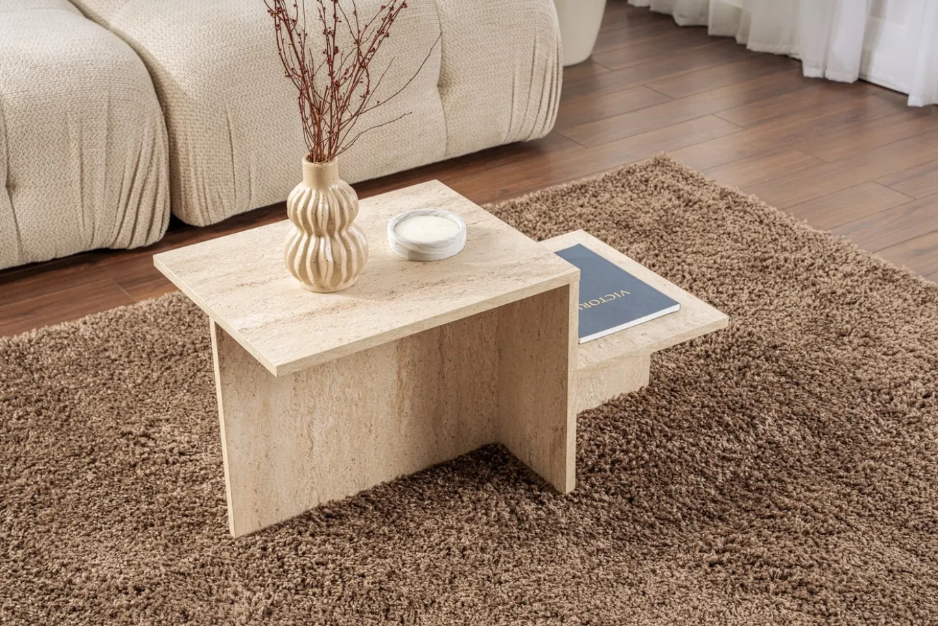 Salontafel Harmony Travertinlook