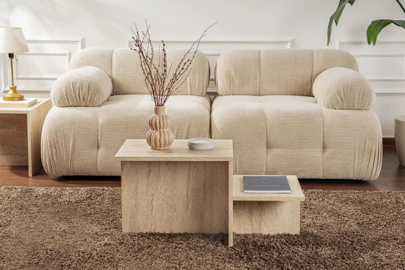 Salontafel Harmony Travertinlook