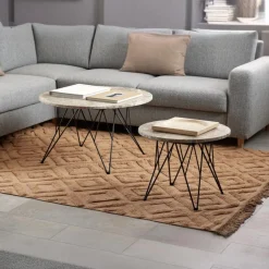 Salontafel Hermanson Stone Ø80x46,2cm Marmer - Giga Living