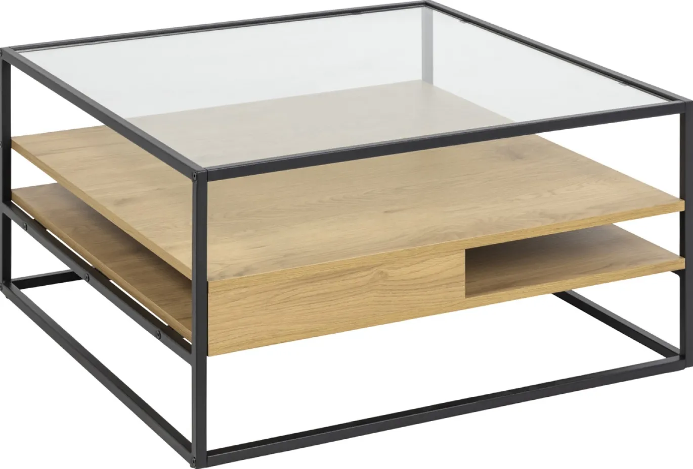 Salontafel Hibernia Vierkant MDF Naturel - Giga Living