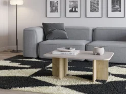 Salontafel Hillary 100cm Crème Eiken - Giga Meubel