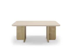 Salontafel Hillary 100cm Crème Eiken - Giga Meubel
